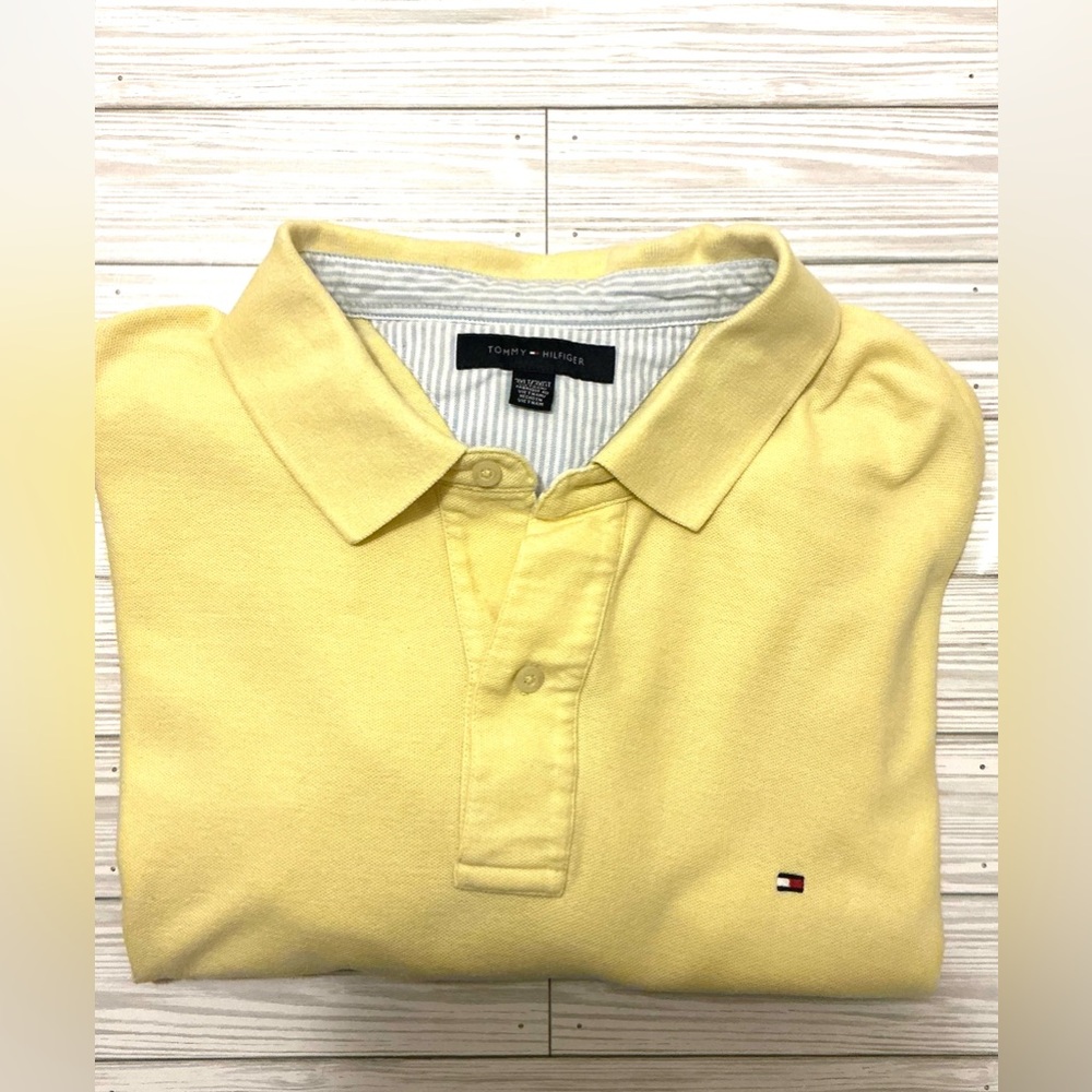 Tommy Hilfiger Men's Polo in Soft Yellow